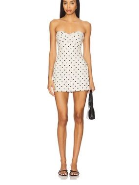 fae dress in toile brocade blue Amanda Uprichard | Dresses | Amanda Uprichard Strapless Mini English M Vintage Retro Medieval Black Supplier_FASHIONREFLEXION Size:09.5 Elevate your wardrobe with